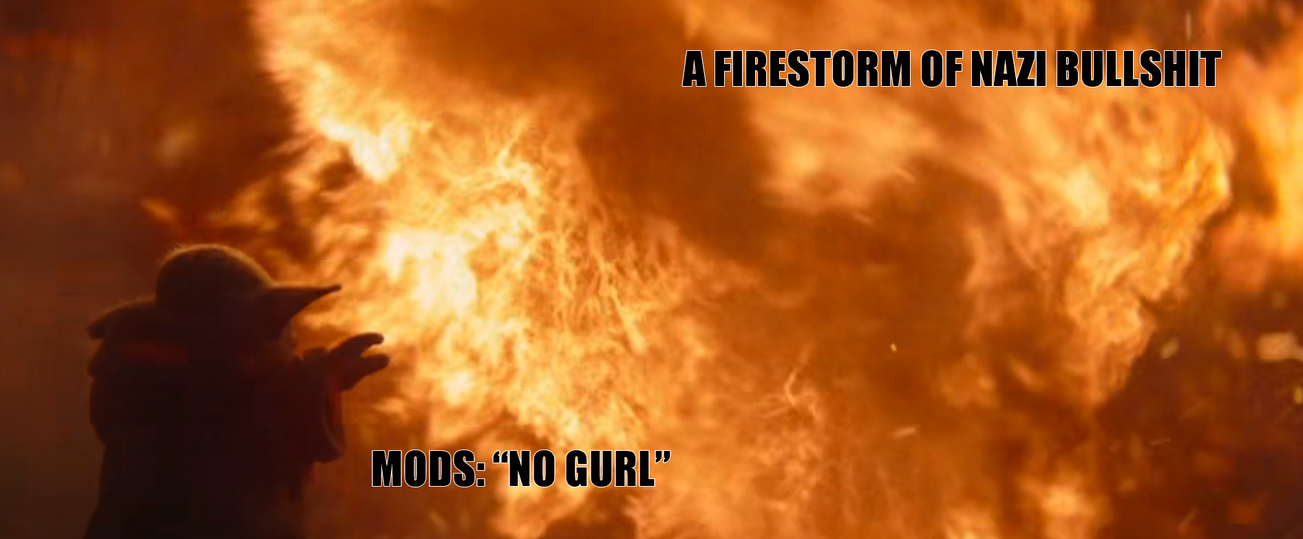 This meme is a screenshot of a popular internet meme, but I can describe it for you. The image shows a cartoon character from the Star Wars universe, specifically the character of Anakin Skywalker (also known as Darth Vader) from the original trilogy, but in a humorous and unexpected context. The text overlayed on the image reads "MODS: 'NO'" and "I DONT LIKE IT WHEN YOU DO THAT" in a playful and sarcastic tone.